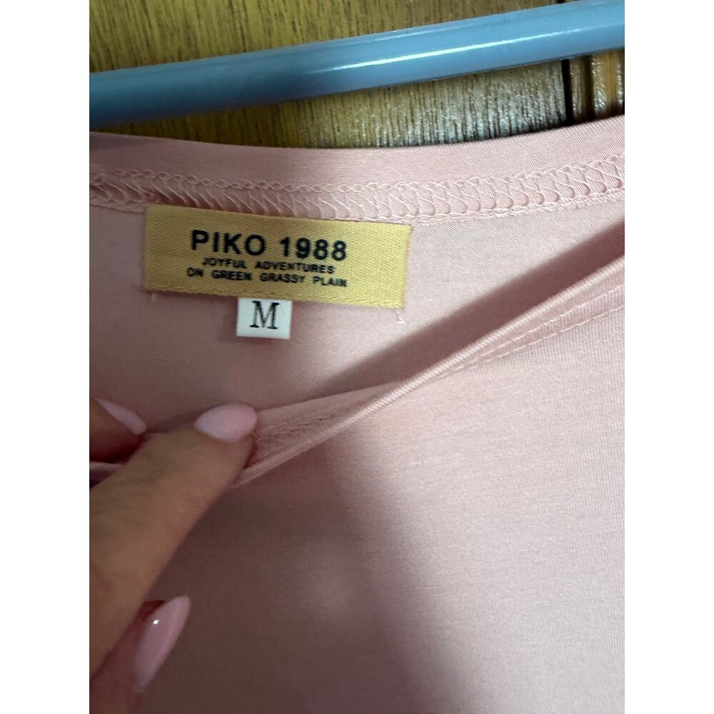 Piko 1988 Bamboo Tee Bundle 2 PC Pink Gray Short sleeve Oversized Soft Comfy - Picture 5 of 7